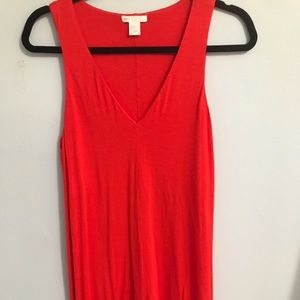 Orange casual dress